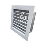Double Deflection Grille And Damper - Silver, 250x150
