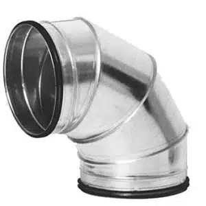Galvanised Bend – 90 Degree Fabricated - 1250mm, Rubber Seal