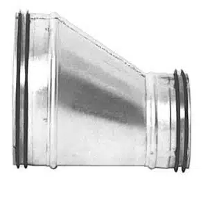 Galvanised Reducer Long Male to Male Eccentric - 200mm, 100mm