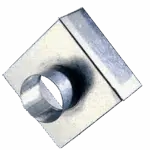 Plenum Box Galvanised Top Entry - 150X150X300