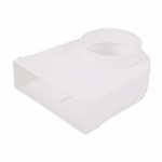 Plenum Bend With Fixed Elbow 100mm Spigot Kair System 204