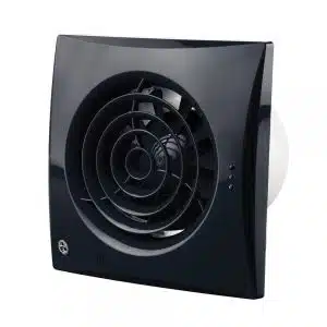 Blauberg Calm Low Noise Energy Efficient Kitchen Extractor Fan - Black, Standard