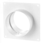Blauberg Ventilation Round Circular Ducting Wall Mounting Plate with Spigots - 100mm