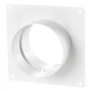 Blauberg Ventilation Round Circular Ducting Wall Mounting Plate with Spigots - 100mm