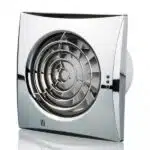Blauberg Calm Low Noise Hush Quiet Energy Efficient Bathroom Extractor Fan - Chrome, Humidistat