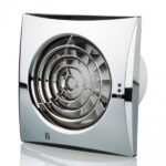 Blauberg Calm Low Noise Hush Quiet Energy Efficient Bathroom Extractor Fan - Chrome, Pir Detector