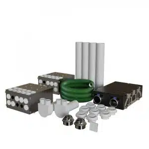 Blauberg Heat Recovery Ventilation Kit – Whole House Self Build Diy Kit System – 180 - 3 Bedroom