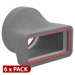 Pack of 6 x Kair 220x90mm Self-Seal Thermal to 160mm dia Straight Adapters