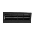 Kair Airbrick 204x60mm Grille With Surround Rectangular Ducting - Black