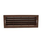 Kair Airbrick 204x60mm Grille With Surround Rectangular Ducting - Brown