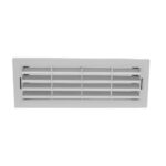 Kair Airbrick 204x60mm Grille With Surround Rectangular Ducting - White