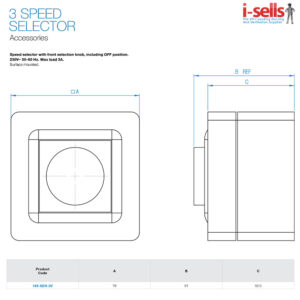 CLEARANCE SPECIAL - Elta 149-Sen-3V Optional 3 Speed Controller For Mori MEV HT