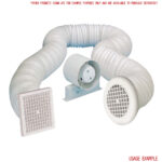 Manrose ID100 Fan - Inline Tube Fan Without Bracket - 100mm