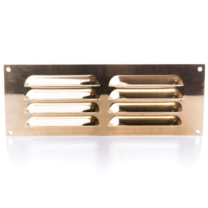 Rytons Brass Louvre Ventilation Grille - 9X3