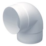 Domus Easipipe Rigid Duct 100mm 90  Horizontal Bend White
