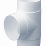 Domus Easipipe Rigid Duct 100mm Horizontal T Piece White