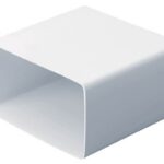 Domus Megaduct Rigid Duct 220X90mm 0.14M Flexible Hose Connector White