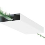 Domus Megaduct Rigid Duct 220X90mm Sound Attenuator Microban Protected White