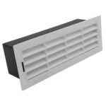 Kair Airbrick 204x60mm With Surround Rectangular Ducting - White