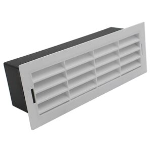 Kair Airbrick 204x60mm With Surround Rectangular Ducting - White