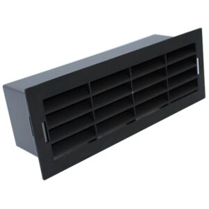 Kair Airbrick 204x60mm With Surround Rectangular Ducting - Black