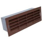 Kair Airbrick 204x60mm With Surround Rectangular Ducting - Brown