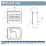 Airflow Loovent Timer Bathroom Fan (71766401)