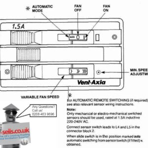 Vent Axia 1.5A Speed Controller (W300310)