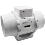 Aventa In-Line Mixed Flow Fan - 125mm, Timer