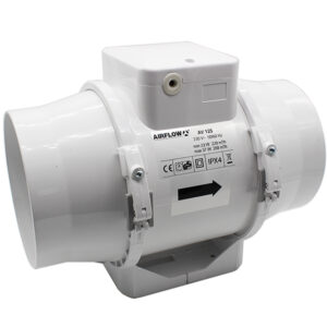 Aventa In-Line Mixed Flow Fan - 125mm, Timer