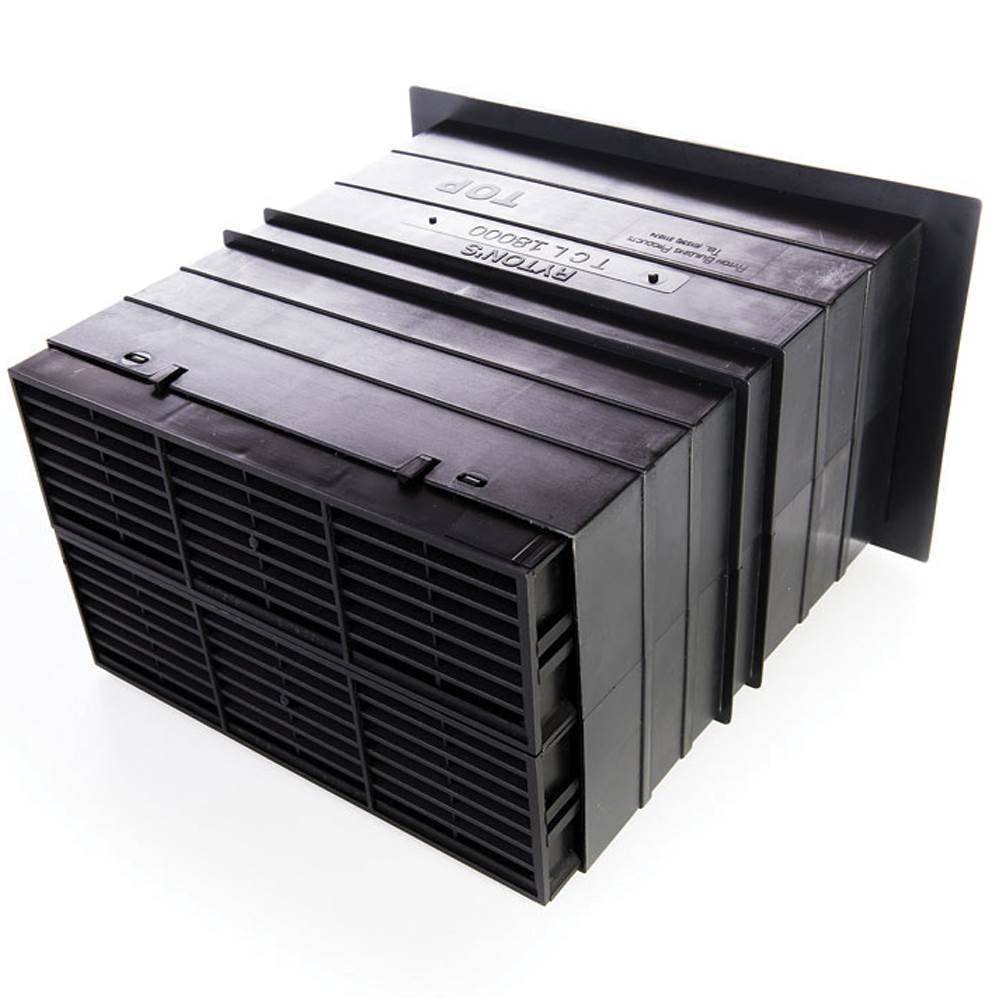 Rytons Light Draft Telescopic Airliner Vent Set - Black