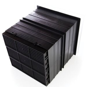 Rytons Light Draft Telescopic Airliner Vent Set - Black