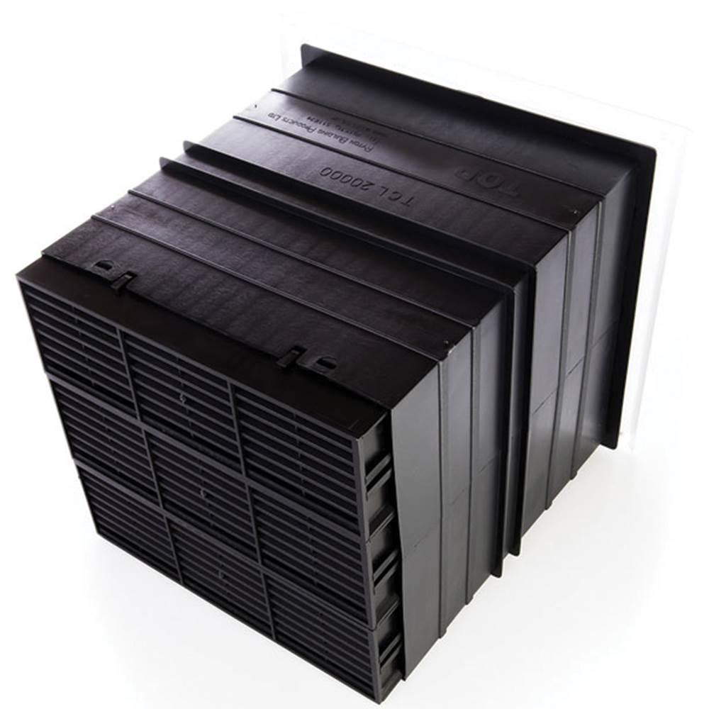 Rytons Light Draft Telescopic Airliner Vent Set - Black
