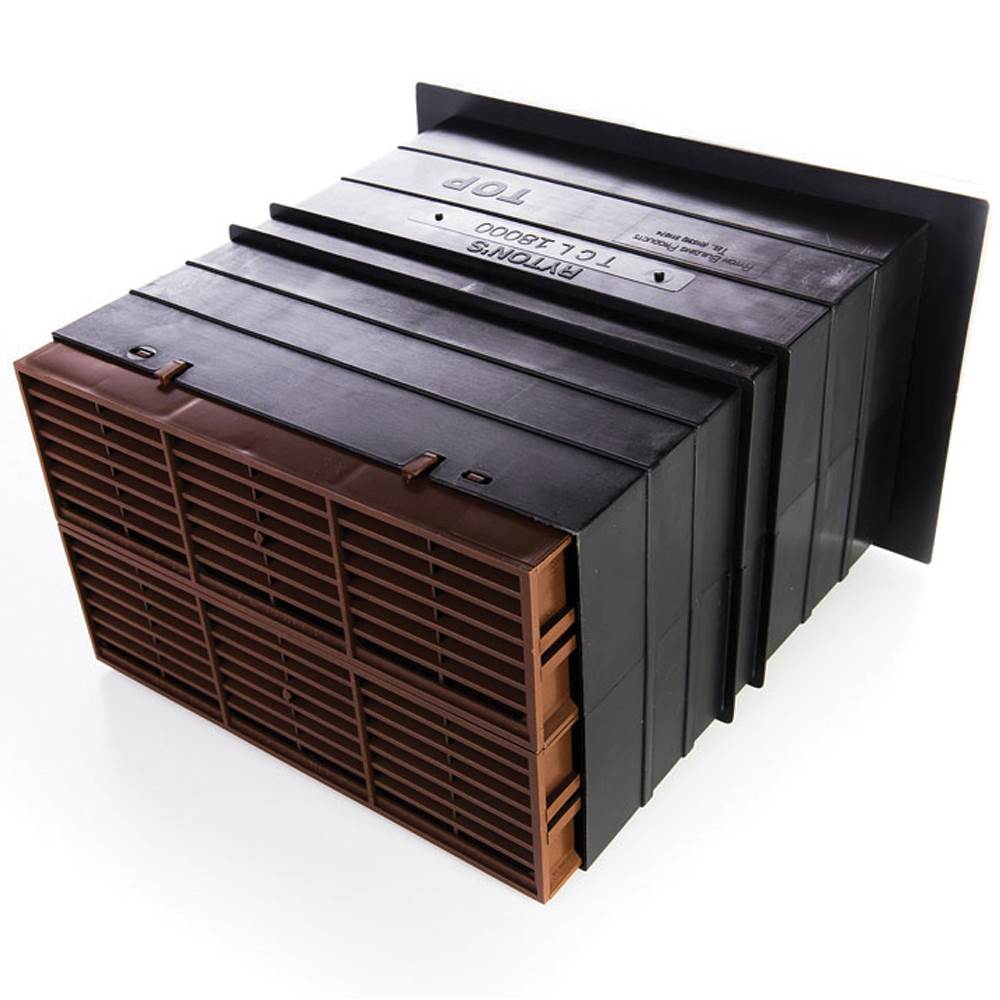 Rytons Light Draft Telescopic Airliner Vent Set - Brown