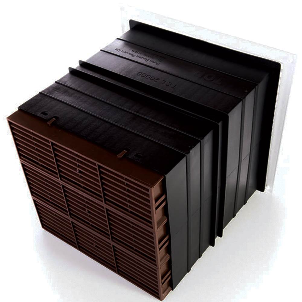 Rytons Light Draft Telescopic Airliner Vent Set - Brown