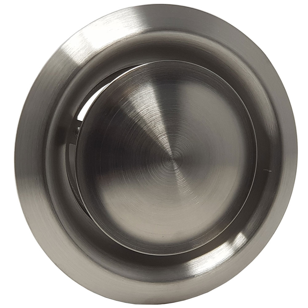 Kair Ceiling Valve Stainless Steel Adjustable Supply and Extract Vent - 125mm