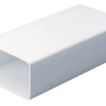 Domus System 100 Rigid Duct 110X54mm 1M Length White - Pack of 10