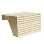 Kair Double Airbrick Adapter 234x29mm With Fitted Grilles - White