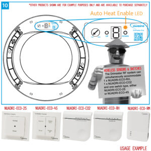 Nuaire Drimaster Eco 3S Heat Hall Control 3 Storey Property Positive Input Ventilation Unit