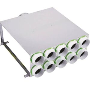 Kair 10 Port Horizontal Acoustic Manifold Box With 150mm Main Branch And 6 X 75mm Radial Connections