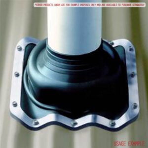Dektite Ezi-Seal DFE107BEZ Black Epdm Pipe Flashing Size 150-300mm Base Size 456X456mm