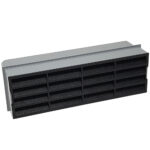 Horizontal Louvred Airbrick - Black