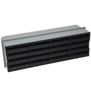 Horizontal Louvred Airbrick - Black