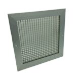 Egg Crate Grille With Damper - White, 200X100