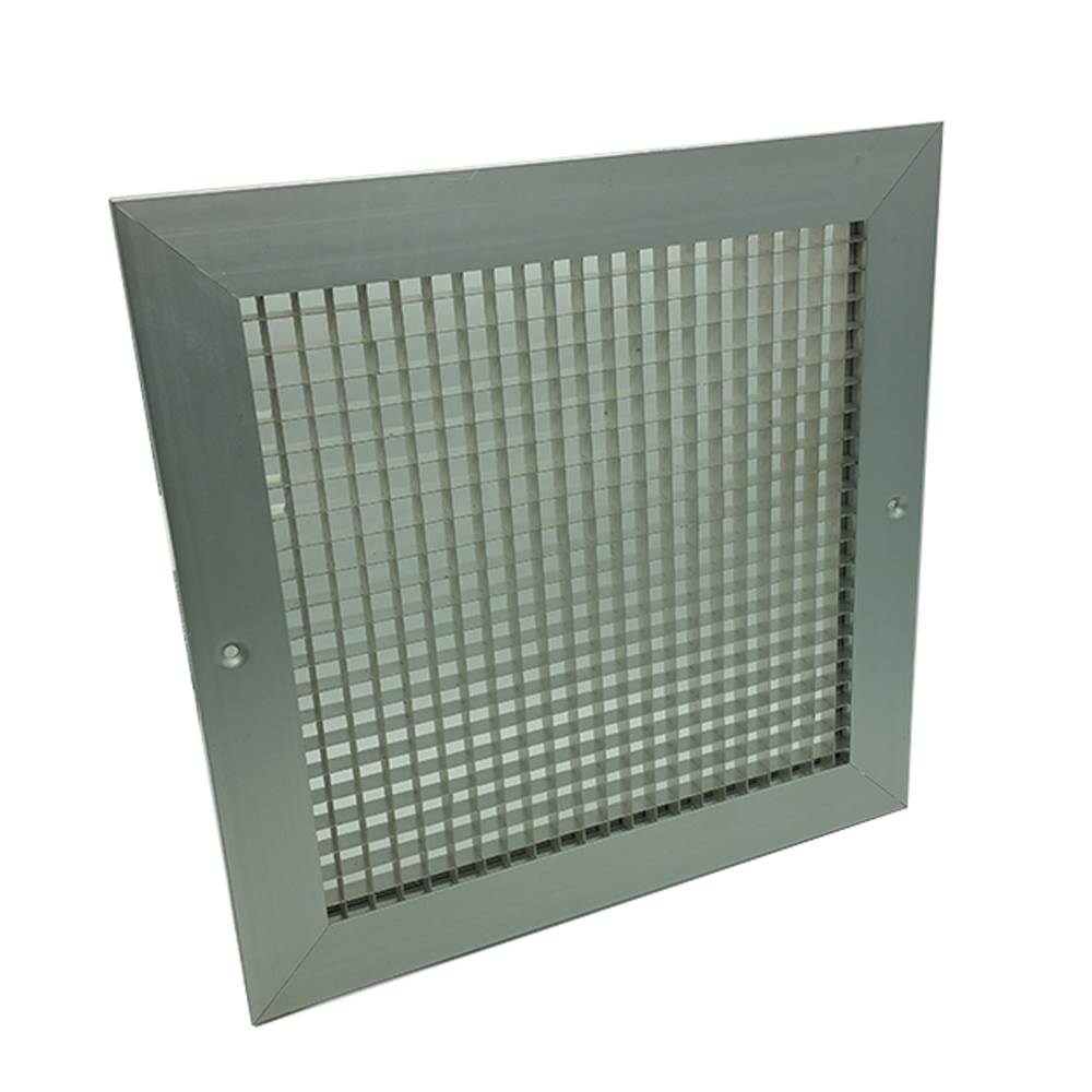 Egg Crate Grille With Damper - White, 300X300