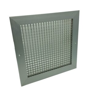 Egg Crate Grille With Damper - Silver, 100X100