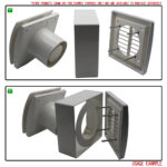 Kair Smart Extract Fan Window Kit (115mm window hole)