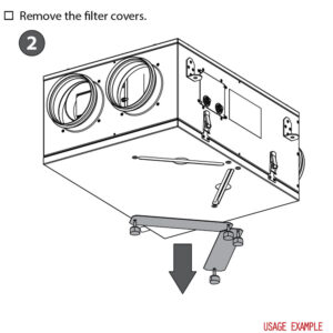 Pack of 2 G4 Panel Filters for Komfort Ultra D105-A Slimline Heat Recovery Unit