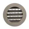 Circular Weather Louvre Vent Cover With Mesh - 100mm