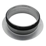 Galvanised Flanged Spigot - 100mm, Without Radius
